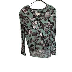 LOFT Floral Blouse Size XS